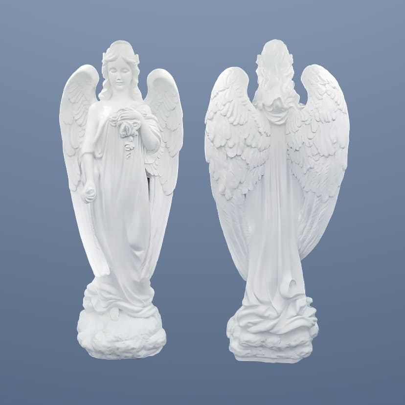 Скульптуры из искусственного мрамора на памятник в Пензе | Скульптура Ангела №2