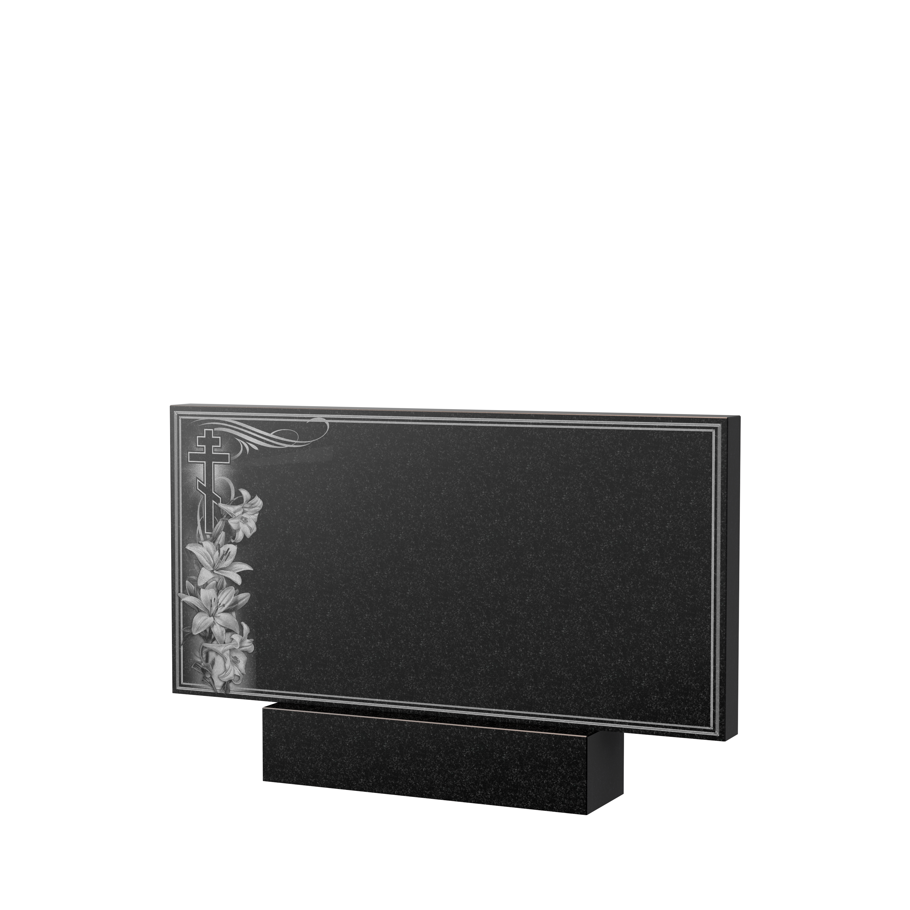 Художественное оформление памятника в&nbsp;Пензе | Художественное оформление на гранитную стелу, рисунок ГХО-003