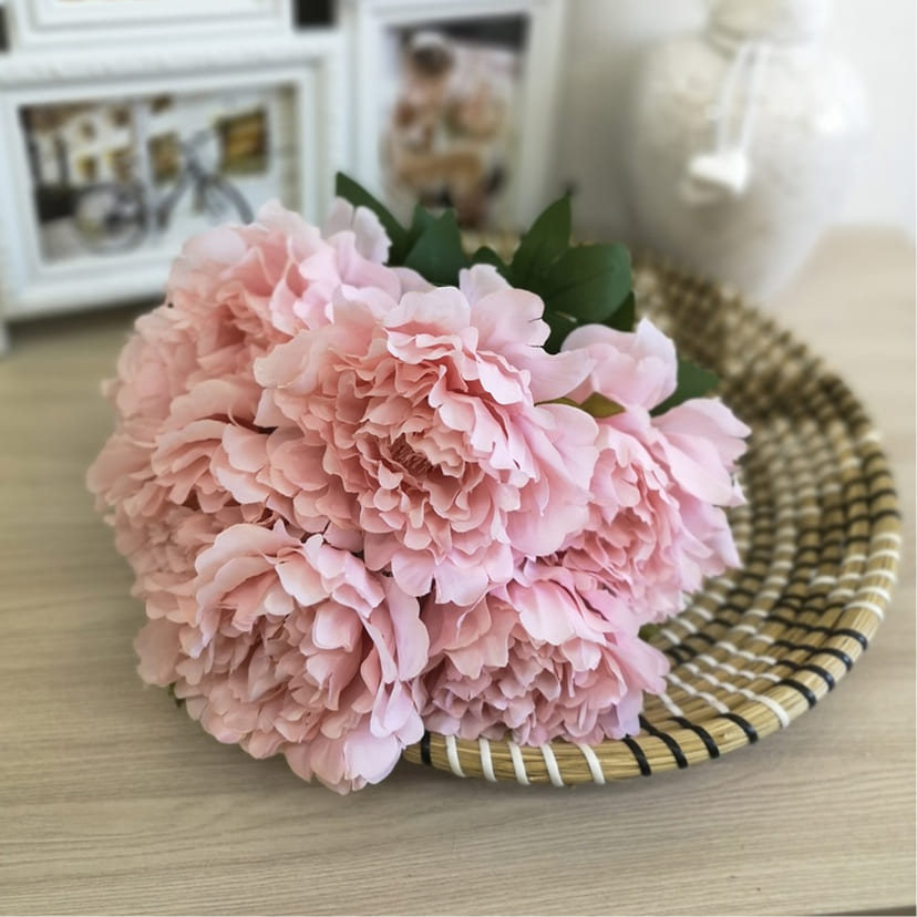 Искусственные цветы в Пензе | Цветы искусственные «Пионы», розовые, букет