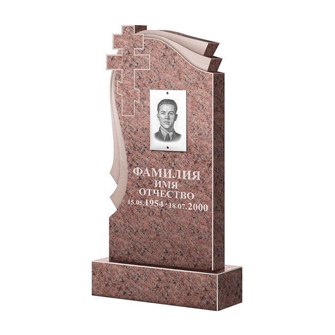 Гранитные памятники в&nbsp;Пензе | Памятник из гранита Розалия Pink ФГЦ-081