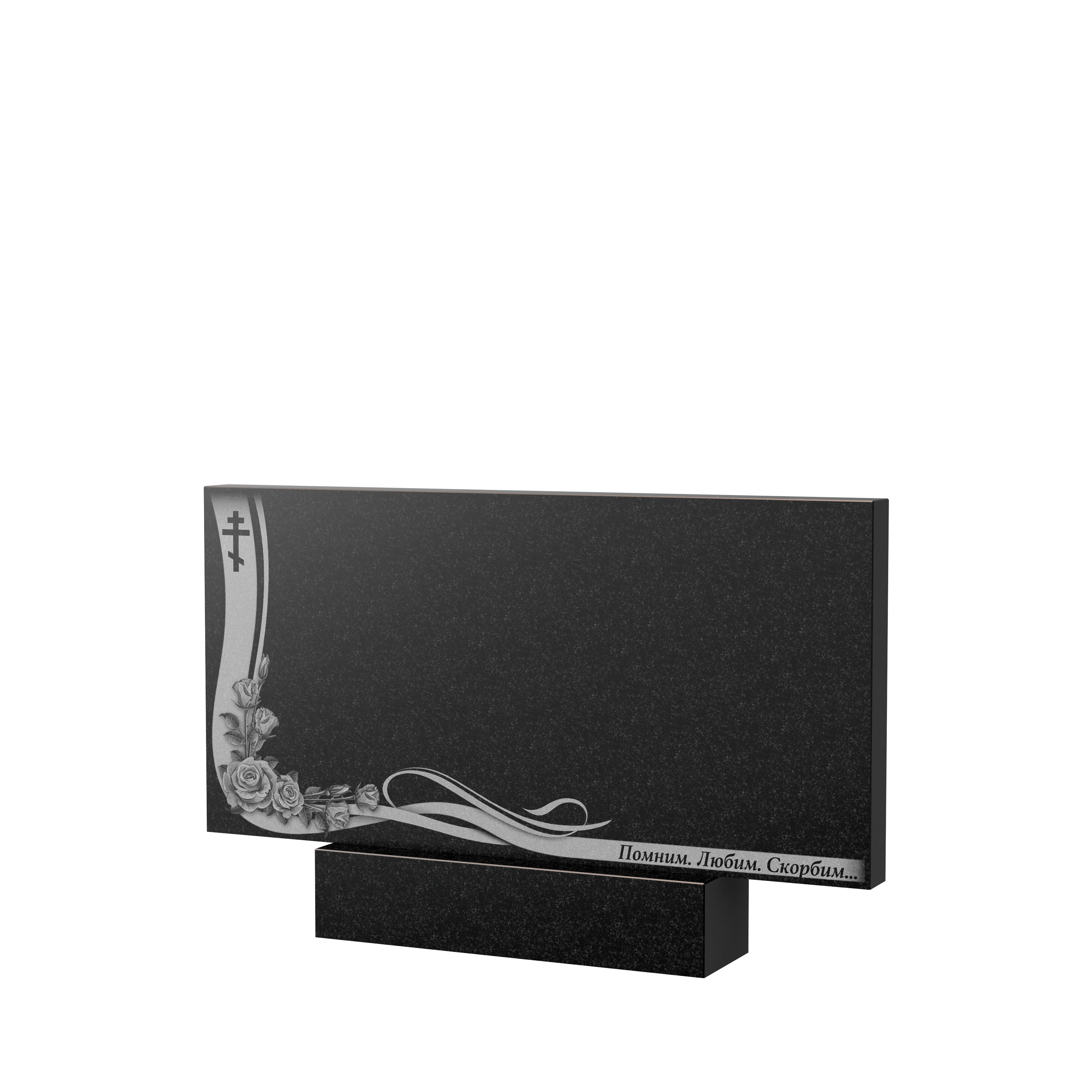 Художественное оформление памятника в&nbsp;Пензе | Художественное оформление на гранитную стелу, рисунок ГХО-004