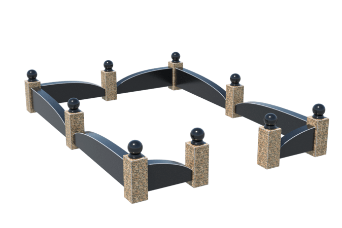 Цоколи на могилу в&nbsp;Пензе | Цоколь на могилу №0045