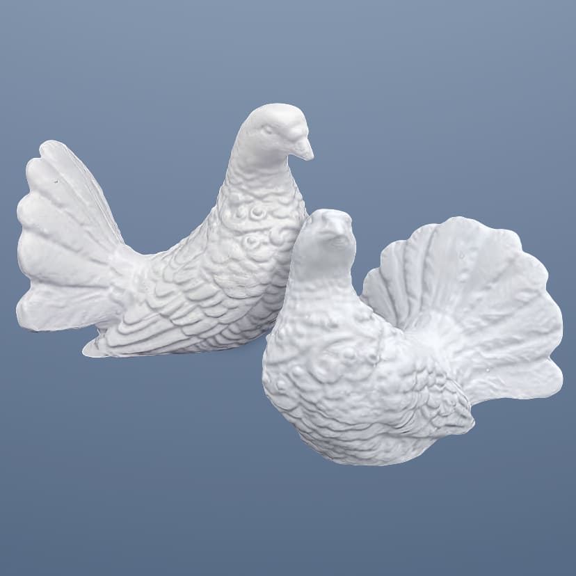 Скульптуры из искусственного мрамора на памятник в Пензе | Голубь пара