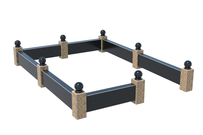 Цоколи на могилу в&nbsp;Пензе | Цоколь на могилу №0036