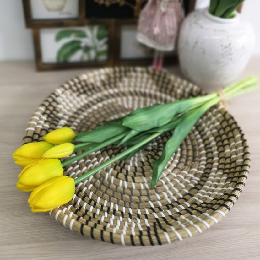 Искусственные цветы в Пензе | Цветы искусственные «Тюльпаны, бутоны», желтые, букет