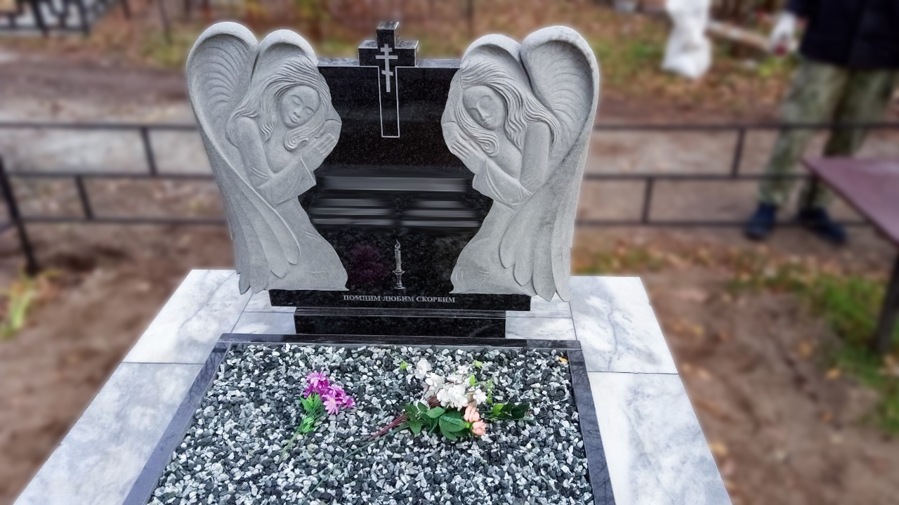 Памятник с ангелом на могилу: символ света, уважения и вечной памяти