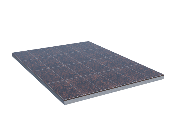 Площадки на могилу в&nbsp;Пензе | Площадка с облицовкой Дымовским гранитом