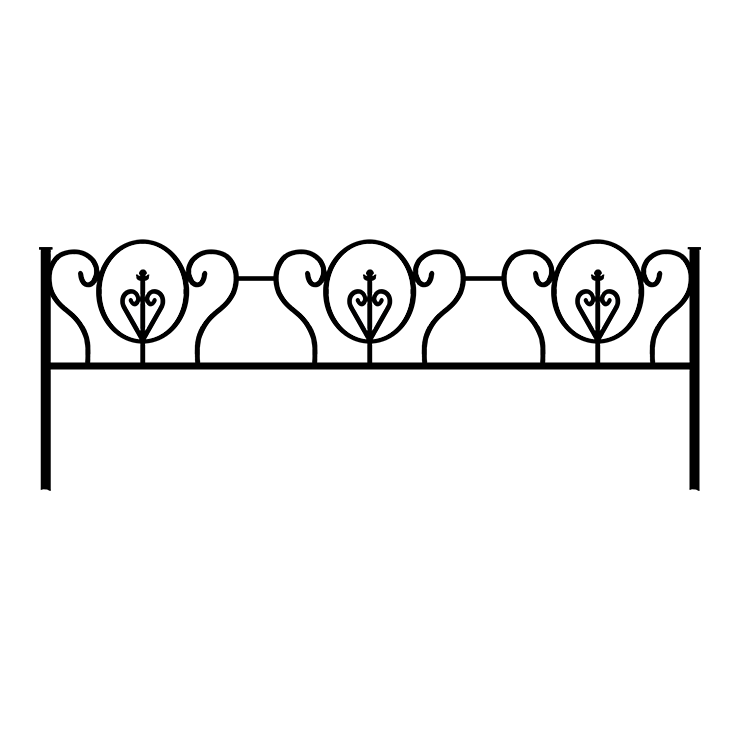 Металлические оградки, столы, скамейки в&nbsp;Пензе | Оградка №3