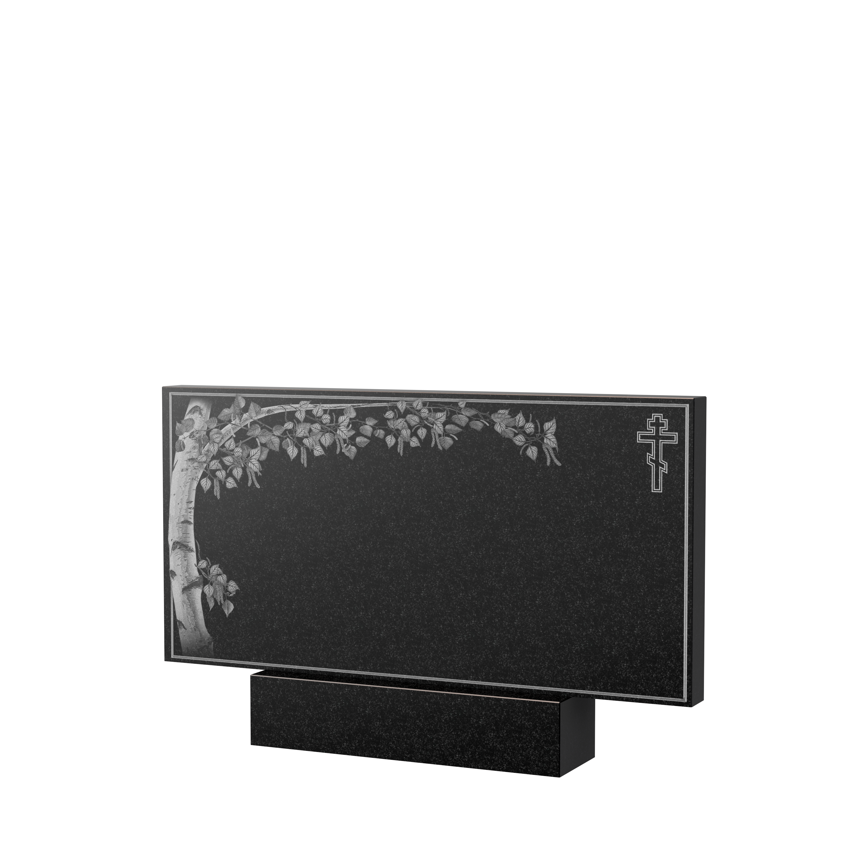 Художественное оформление памятника в&nbsp;Пензе | Художественное оформление на гранитную стелу, рисунок ГХО-005