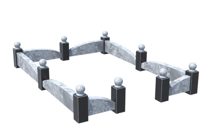 Цоколи на могилу в&nbsp;Пензе | Цоколь на могилу №0040