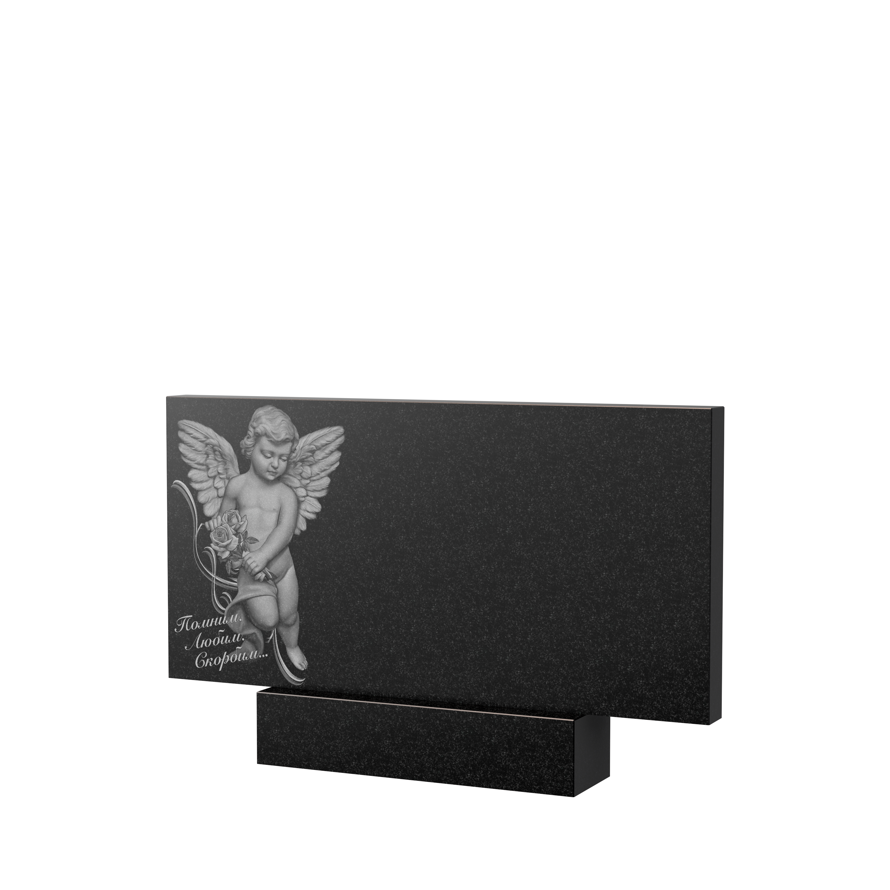 Художественное оформление памятника в&nbsp;Пензе | Художественное оформление на гранитную стелу, рисунок ГХО-008