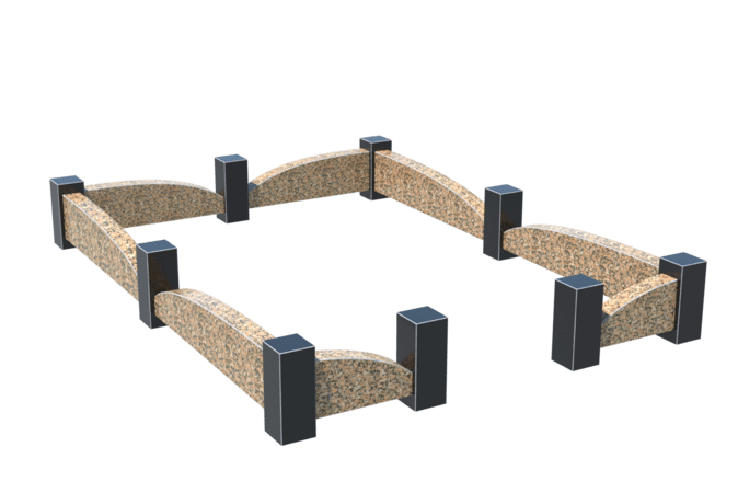 Цоколи на могилу в&nbsp;Пензе | Цоколь на могилу №0046