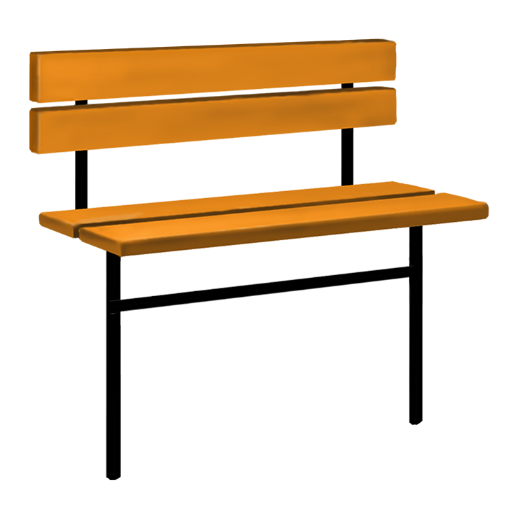 Металлические оградки, столы, скамейки в&nbsp;Пензе | Скамейка №3 со спинкой