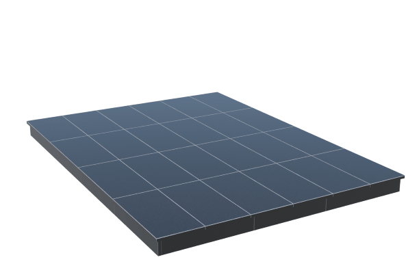 Площадки на могилу в&nbsp;Пензе | Площадка с вертикальной (10 см) облицовкой гранитом Габбро