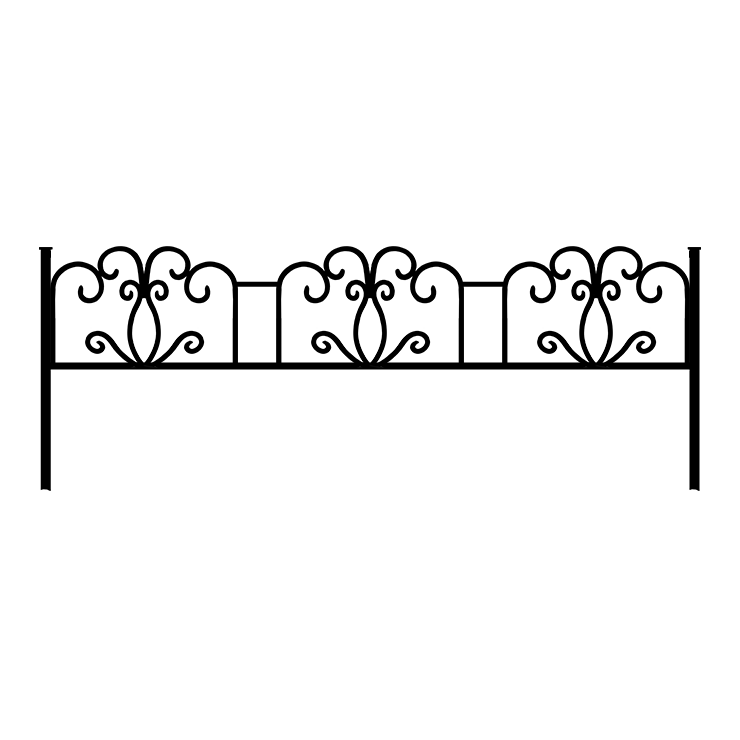 Металлические оградки, столы, скамейки в&nbsp;Пензе | Оградка №4