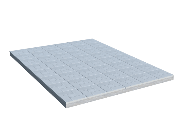 Площадки на могилу в&nbsp;Пензе | Площадка с тротуарной плиткой