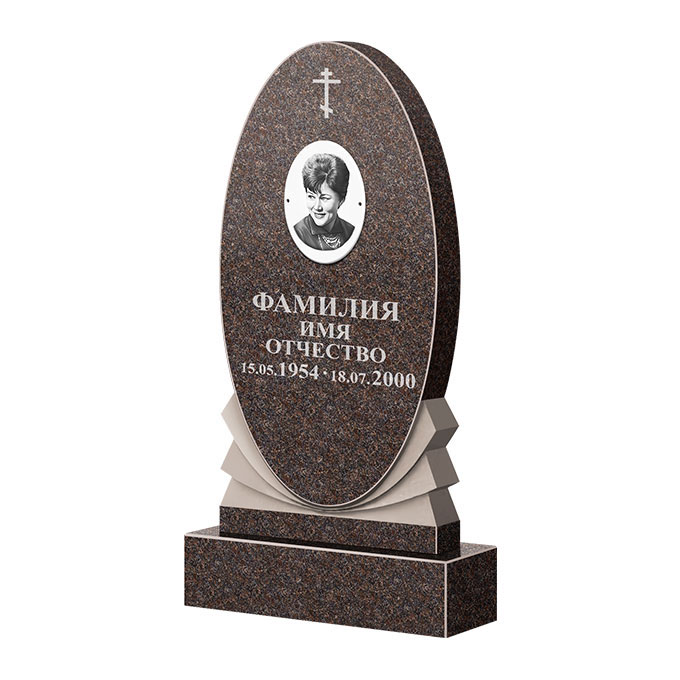 Памятники из цветного гранита в&nbsp;Пензе | Памятник из гранита Карел Brown ФГЦ-068