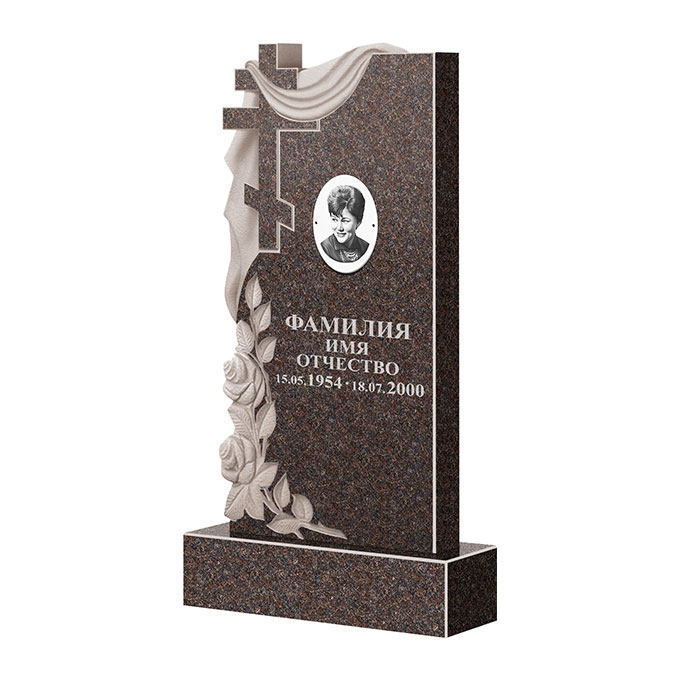 Гранитные памятники в&nbsp;Пензе | Памятник из гранита Карел Brown ФГЦ-189